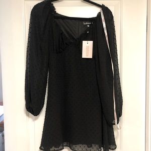 Misguided black flowy dress - S. Tags on